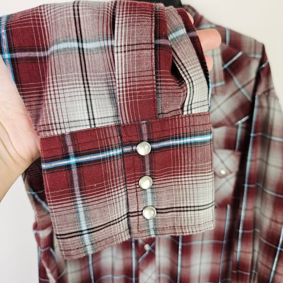 Wrangler Western Fashion Snap Shirt Mens Size XL XXL Pearl Snap Rodeo Cowboy - Picture 7 of 10